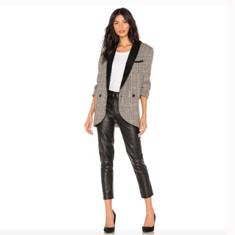 Free People We the Free Vegan Leather Skinny Pants